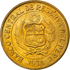 Münze, Peru, Sol, 1974, Lima, VZ, Messing, KM:248