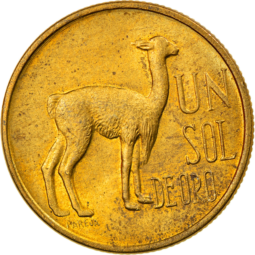 Münze, Peru, Sol, 1974, Lima, VZ, Messing, KM:248