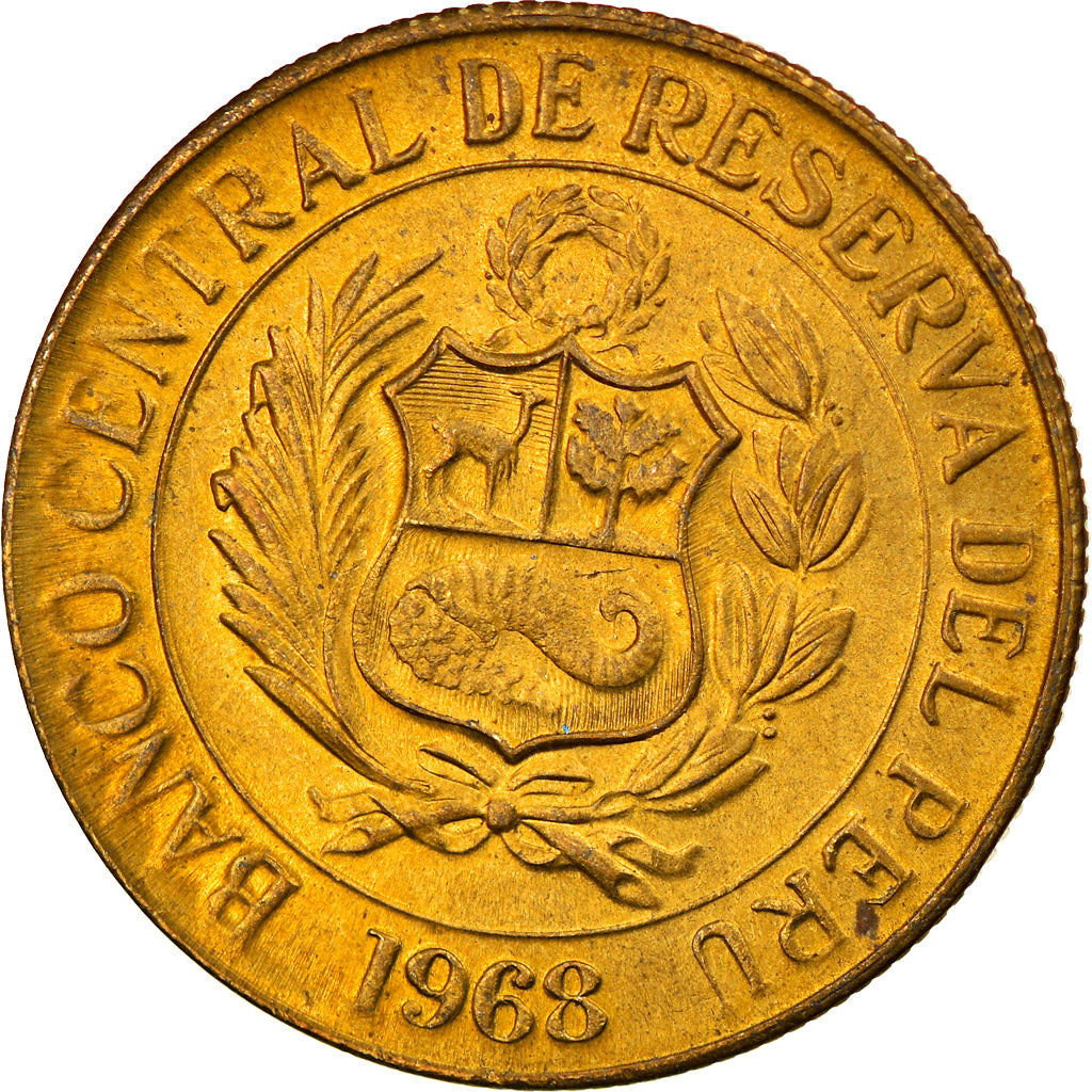 Moneta, Perù, Sol, 1968, Lima, SPL-, Ottone, KM:248