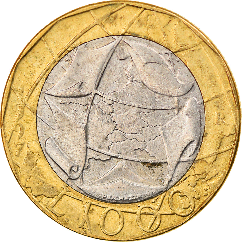 Münze, Italien, 1000 Lire, 1997, Rome, S+, Bi-Metallic, KM:194