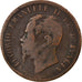 Coin, Italy, Vittorio Emanuele II, 10 Centesimi, 1866, Milan, F(12-15), Copper