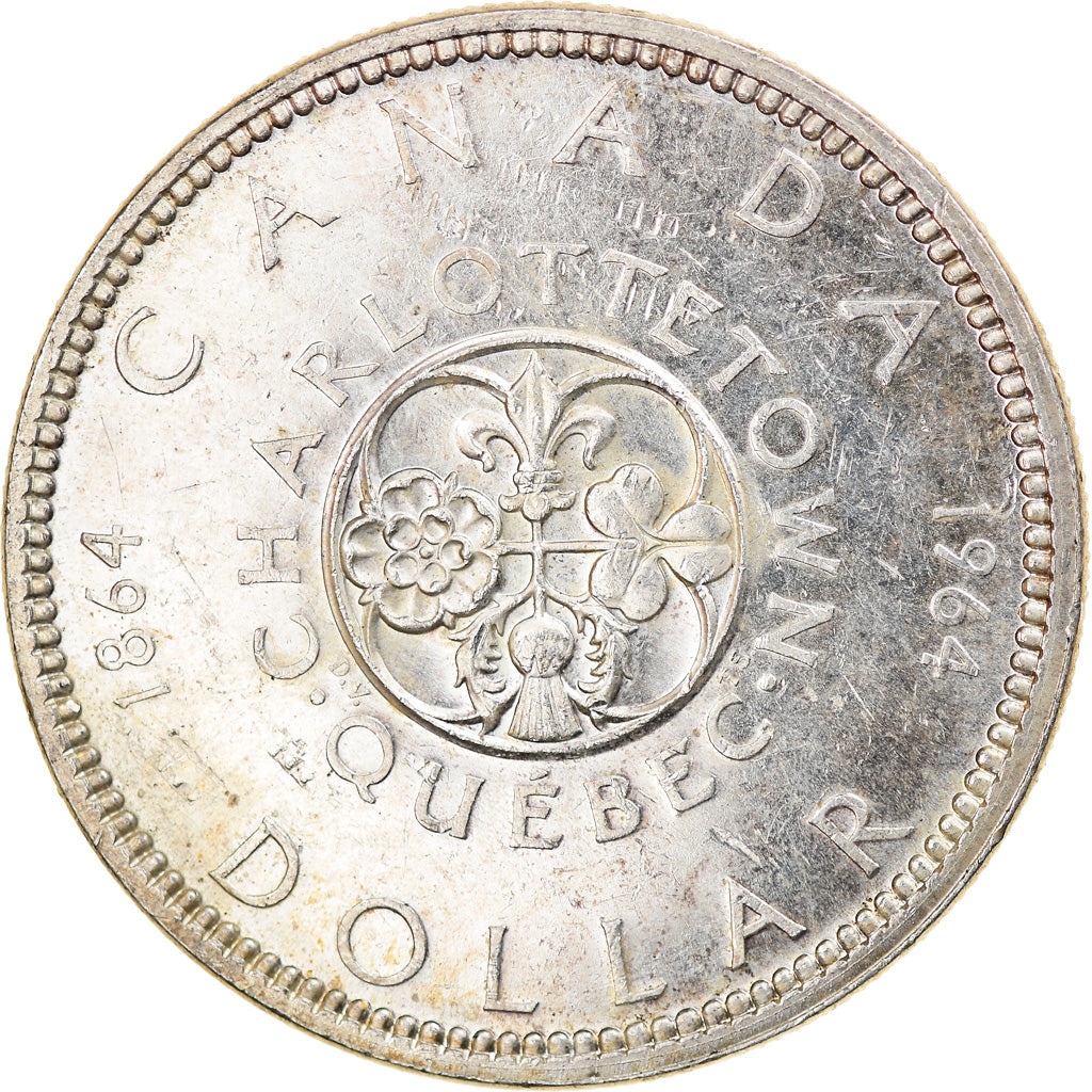 Moneta, Canada, Elizabeth II, Dollar, 1964, Royal Canadian Mint, Ottawa, BB