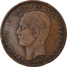 Münze, Griechenland, George I, 5 Lepta, 1882, S, Kupfer, KM:54