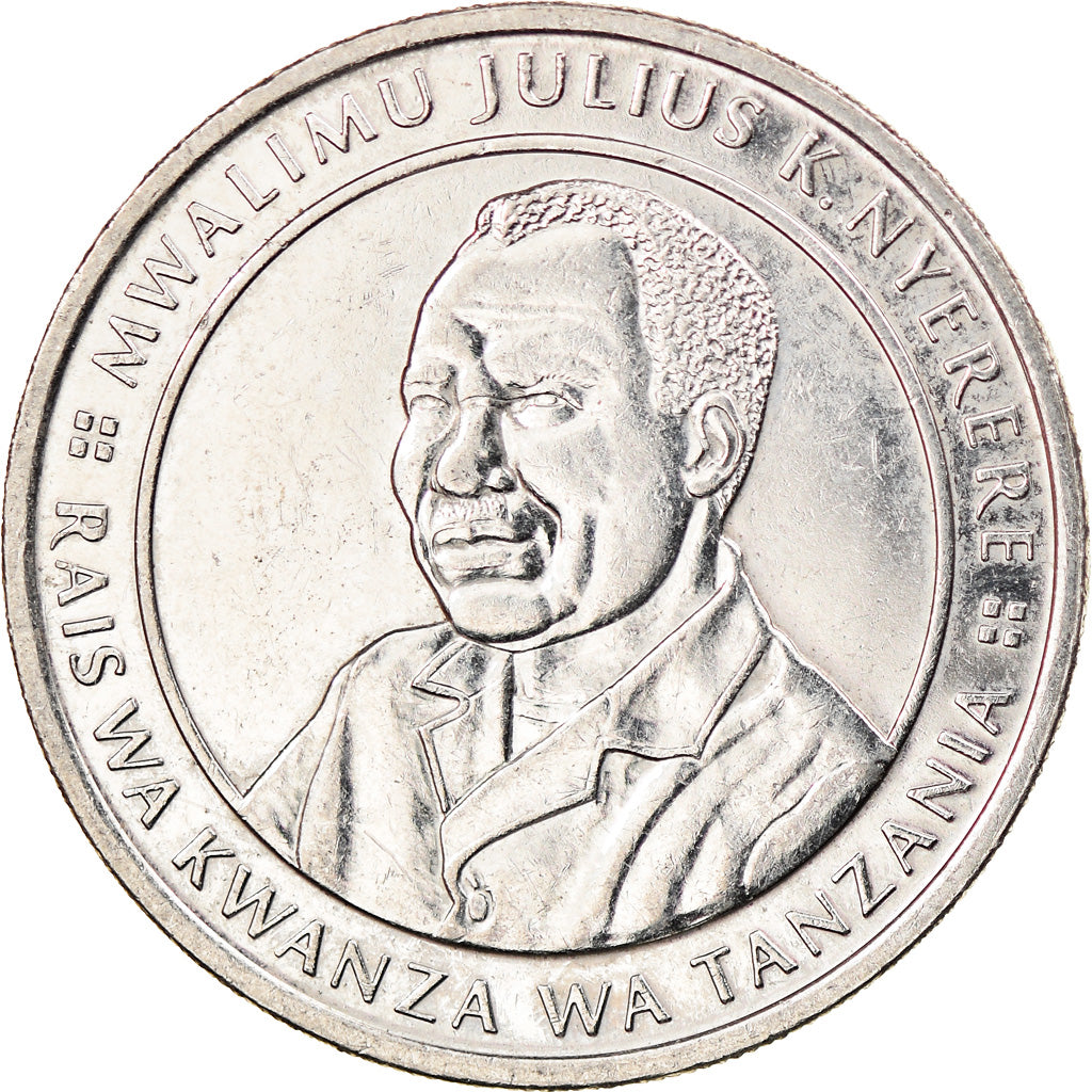 Coin, Tanzania, 10 Shilingi, 1990, AU(55-58), Nickel Clad Steel, KM:20a