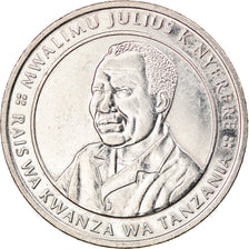 Coin, Tanzania, 10 Shilingi, 1990, AU(55-58), Nickel Clad Steel, KM:20a