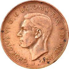 Coin, Australia, George VI, 1/2 Penny, 1942, AU(55-58), Bronze, KM:41