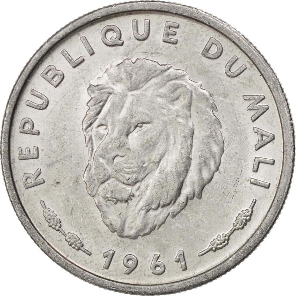 MALI, 25 Francs, 1961, KM #4, MS(63), Aluminum, 27, 2.49