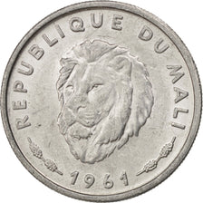 MALI, 25 Francs, 1961, KM #4, MS(63), Aluminum, 27, 2.49
