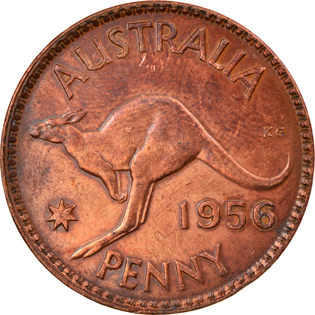 Monnaie, Australie, Elizabeth II, Penny, 1956, SUP, Bronze, KM:56
