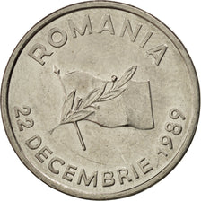 Coin, Romania, 10 Lei, 1992, MS(63), Nickel Clad Steel, KM:108