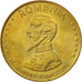 ROMANIA, 50 Lei, 1991, KM #110, MS(63), Brass Clad Steel, 26, 5.85