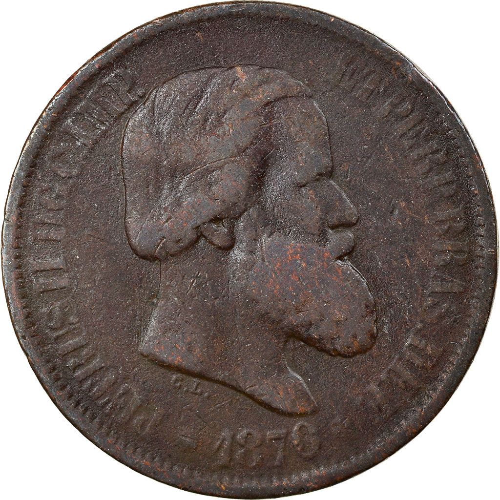 Münze, Brasilien, Pedro II, 20 Reis, 1870, S, Bronze, KM:474