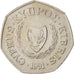 Coin, Cyprus, 50 Cents, 1991, MS(63), Copper-nickel, KM:66