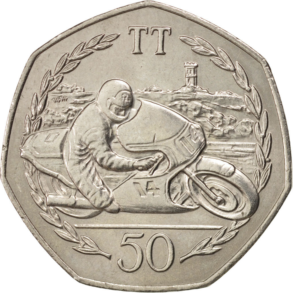 Ile de Man, Elisabeth II, 50 Pence 1983, KM 108