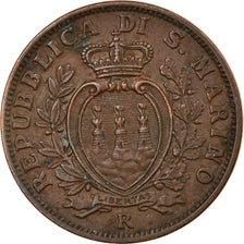 Monnaie, San Marino, 10 Centesimi, 1937, Rome, TTB, Bronze, KM:13