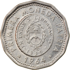 Münze, Argentinien, 25 Pesos, 1964, SS+, Nickel Clad Steel, KM:61
