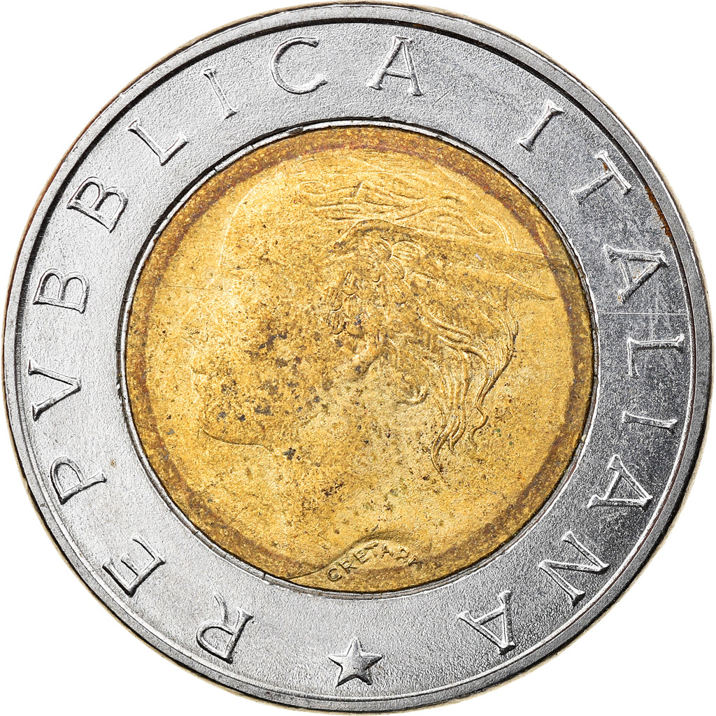 Munten, Italië, 500 Lire, 1994, Rome, FR+, Bi-Metallic, KM:167