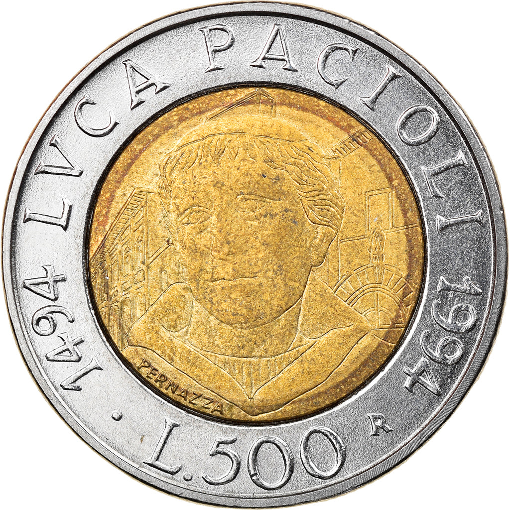 Munten, Italië, 500 Lire, 1994, Rome, FR+, Bi-Metallic, KM:167
