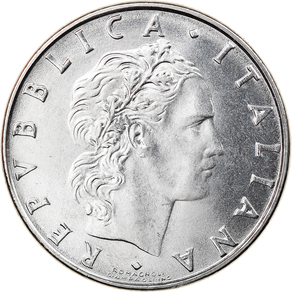 Moneta, Italia, 50 Lire, 1988, Rome, SPL, Acciaio inossidabile, KM:95.1