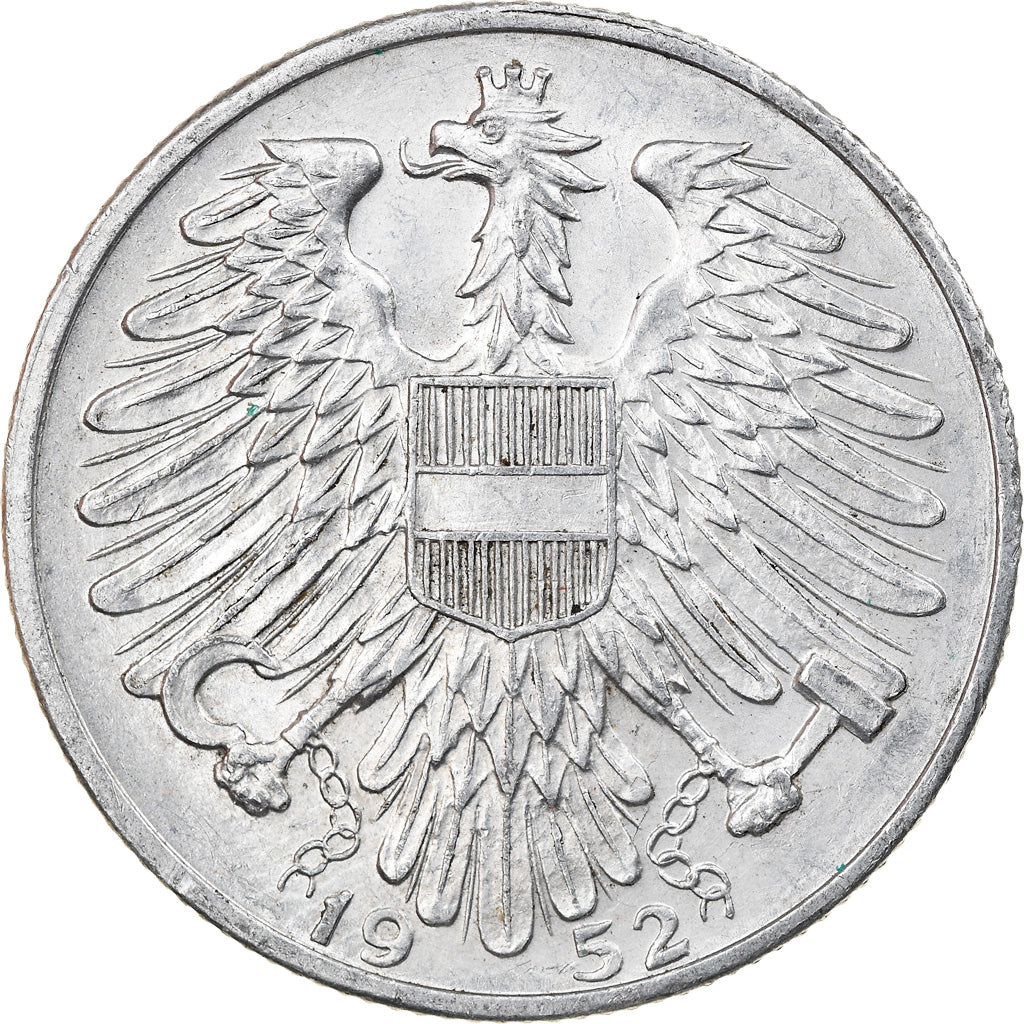 Münze, Österreich, 5 Schilling, 1952, VZ, Aluminium, KM:2879