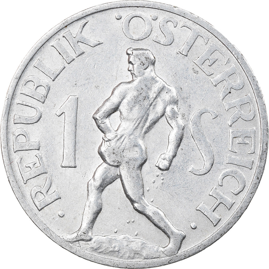 Moneta, Austria, Schilling, 1957, AU(55-58), Aluminium, KM:2871