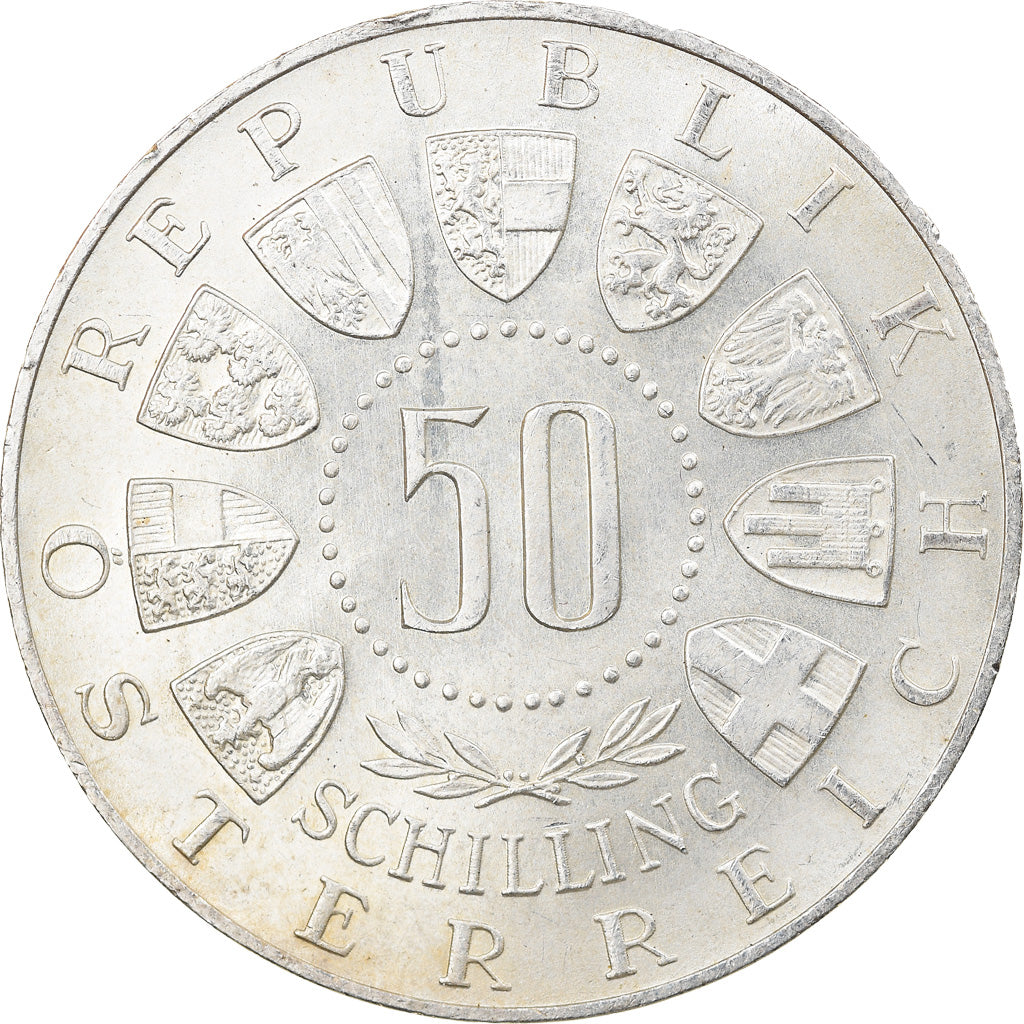 Moneta, Austria, 50 Schilling, 1964, BB, Argento, KM:2896