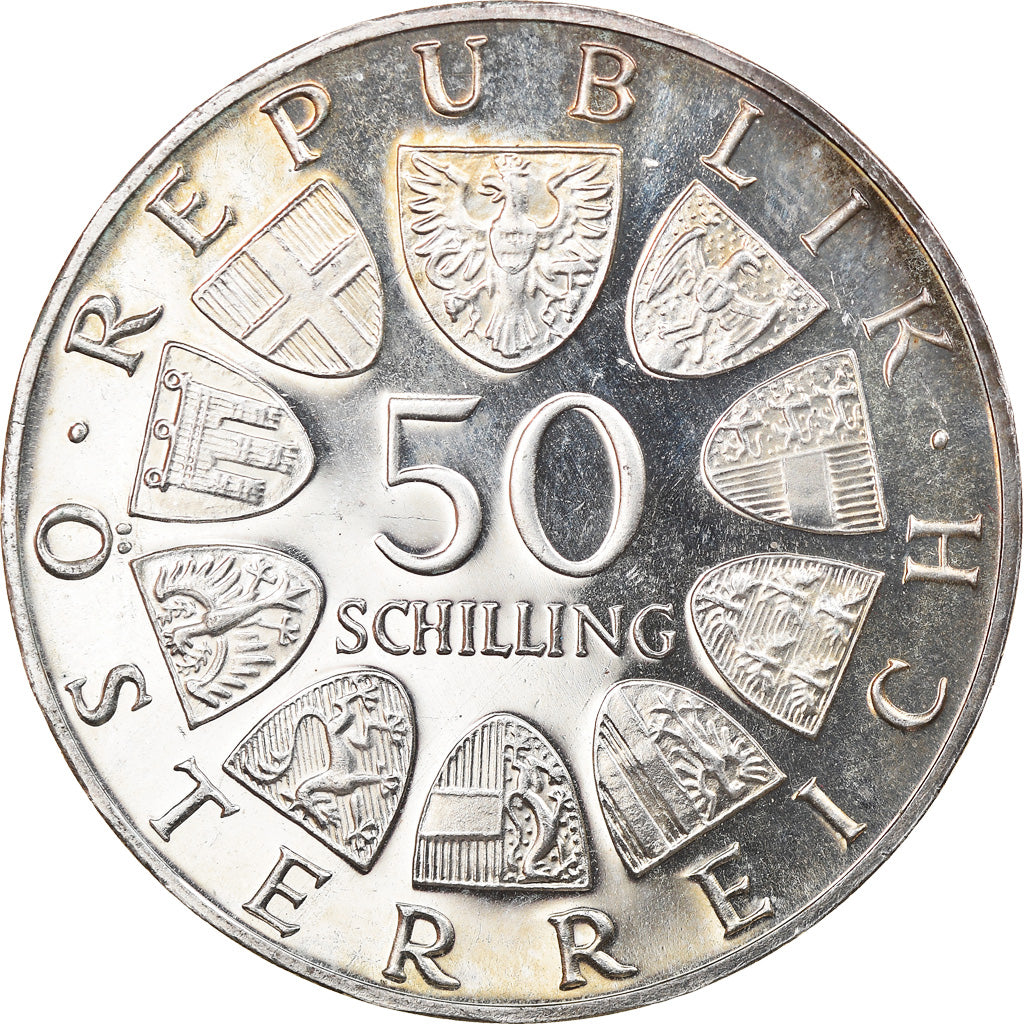 Coin, Austria, 50 Schilling, 1967, EF(40-45), Silver, KM:2902