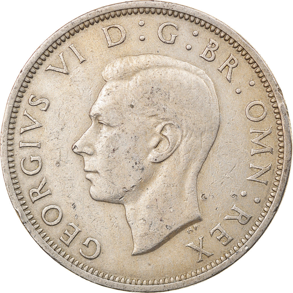 Coin, Great Britain, George VI, 1/2 Crown, 1947, VF(30-35), Copper-nickel