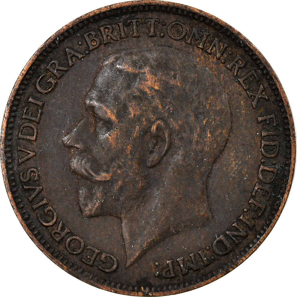 Coin, Great Britain, George V, Farthing, 1923, EF(40-45), Bronze, KM:808.2