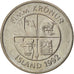 ICELAND, 5 Kronur, 1992, KM #28, AU(55-58), Copper-Nickel, 24.5, 6.45