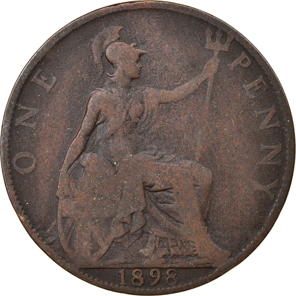 Coin, Great Britain, Victoria, Penny, 1898, VF(20-25), Bronze, KM:790