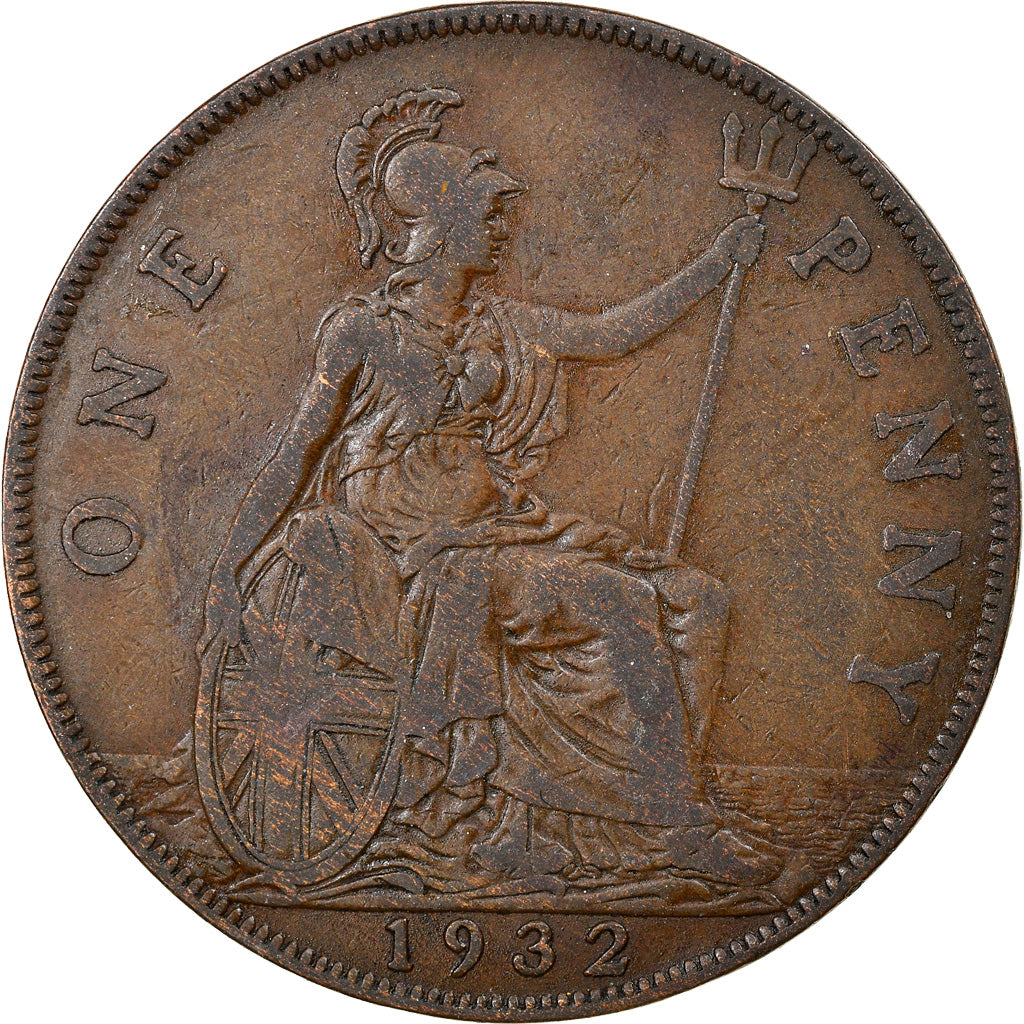 Monnaie, Grande-Bretagne, George V, Penny, 1932, TB+, Bronze, KM:838