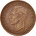 AUSTRALIA, Penny, 1952, KM #43, EF(40-45), Bronze, 31, 9.37