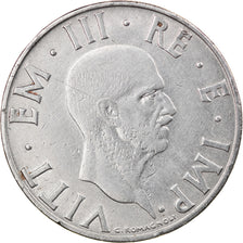 Coin, Italy, Vittorio Emanuele III, 2 Lire, 1939, Rome, VF(30-35), Stainless
