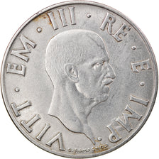 Coin, Italy, Vittorio Emanuele III, 2 Lire, 1939, Rome, AU(50-53), Stainless