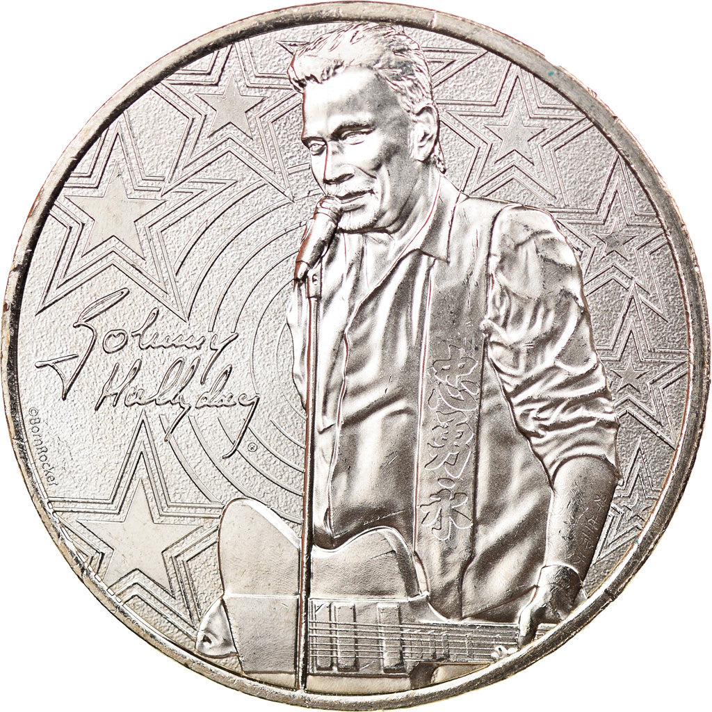 France, Jeton, Paris - Hotel de la Monnaie - Johnny Hallyday n°3 - A la