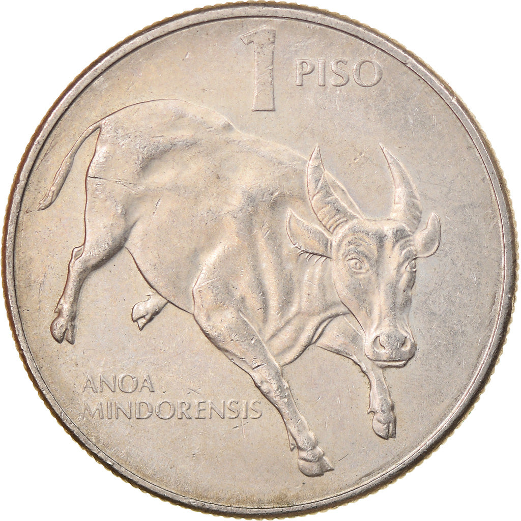 Moeda, Filipinas, Piso, 1988, EF(40-45), Cobre-níquel, KM:243.1