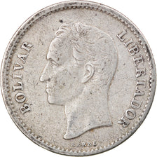 Coin, Venezuela, 25 Centimos, 1948, VF(30-35), Silver, KM:20