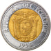 Moneda, Ecuador, 1000 Sucres, 1996, MBC, Bimetálico, KM:99