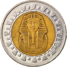 Coin, Egypt, Pound, 2008/AH1429, Cairo, EF(40-45), Bi-Metallic, KM:940a