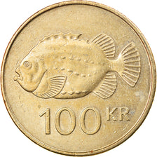 Monnaie, Iceland, 100 Kronur, 1995, TTB, Nickel-brass, KM:35