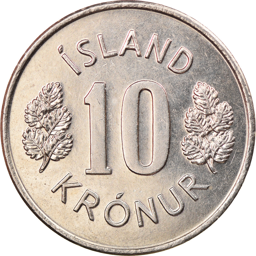 Monnaie, Iceland, 10 Kronur, 1975, SUP, Copper-nickel, KM:15
