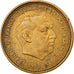 Moneda, España, Caudillo and regent, 2-1/2 Pesetas, 1956, BC+, Aluminio -