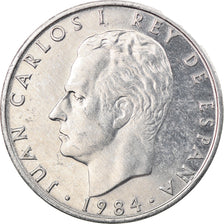 Moneta, Hiszpania, Juan Carlos I, 2 Pesetas, 1984, AU(55-58), Aluminium, KM:822