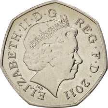 GREAT BRITAIN, 50 Pence, 2011, British Royal Mint, KM #1177, MS(63),...