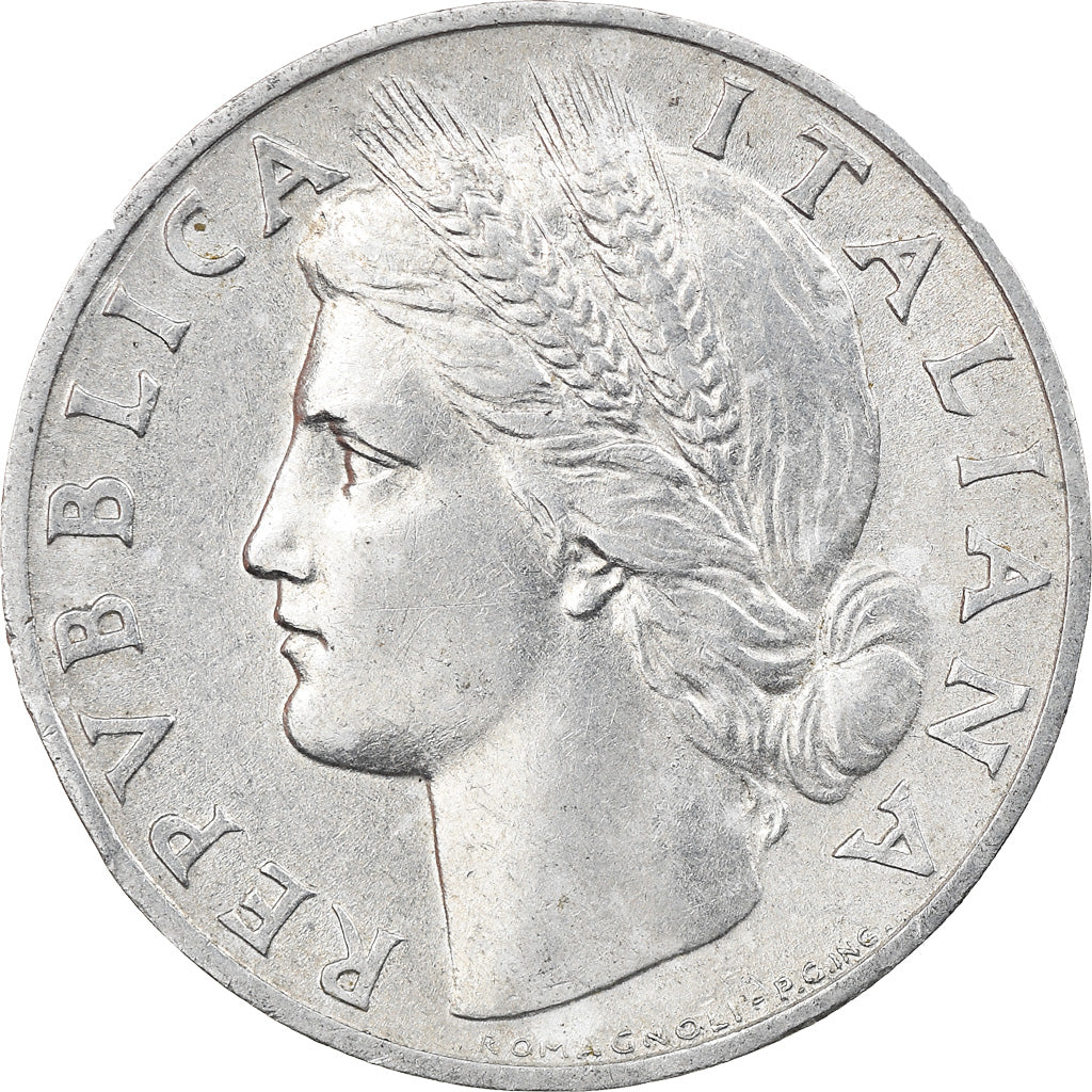 Coin, Italy, Lira, 1950, Rome, AU(55-58), Aluminum, KM:87