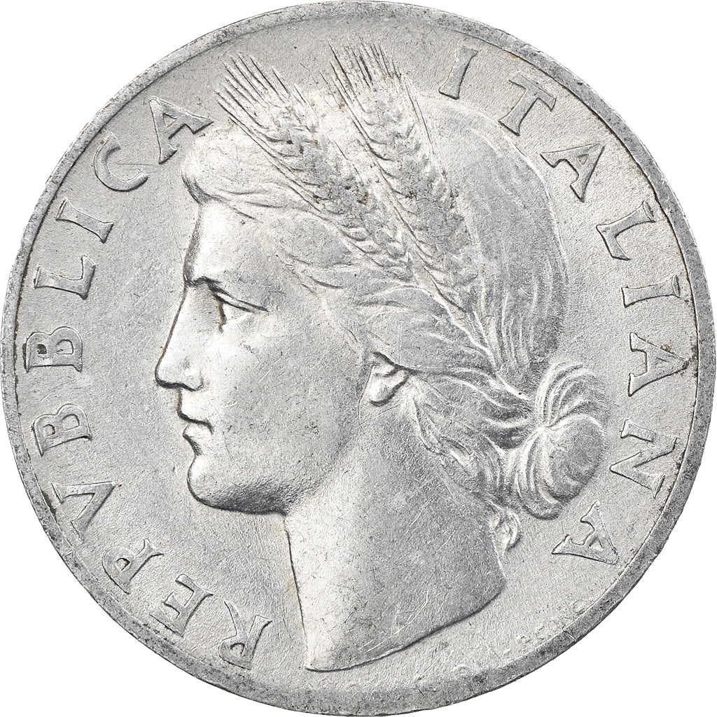 Coin, Italy, Lira, 1950, Rome, AU(55-58), Aluminum, KM:87