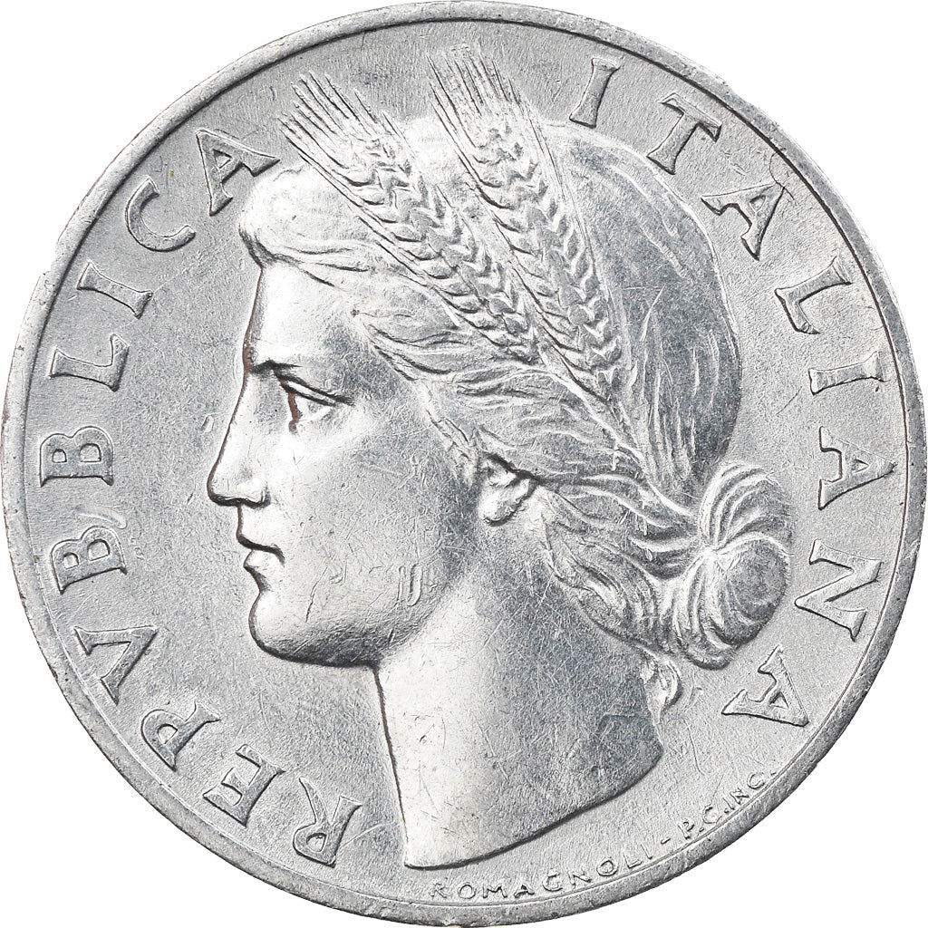 Coin, Italy, Lira, 1950, Rome, AU(55-58), Aluminum, KM:87