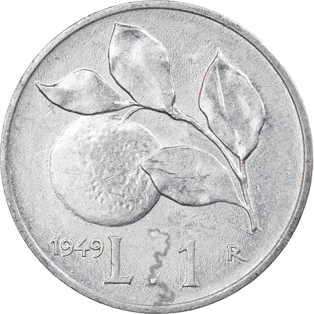 Moeda, Itália, Lira, 1949, Rome, AU(55-58), Alumínio, KM:87