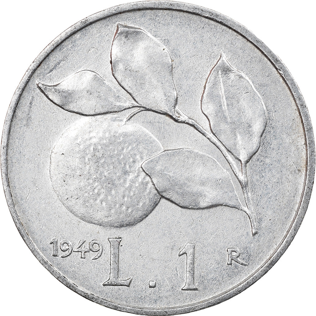 Munten, Italië, Lira, 1949, Rome, ZF+, Aluminium, KM:87